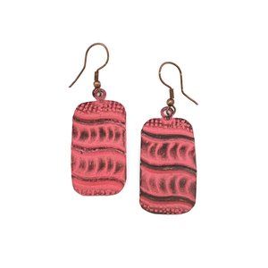 Copper Patina Earrings - Contemporary